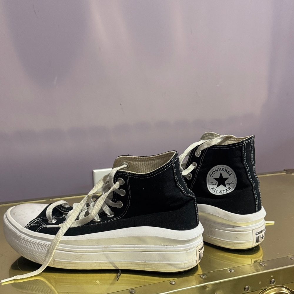 Converse Black and White High-Top Sneakers